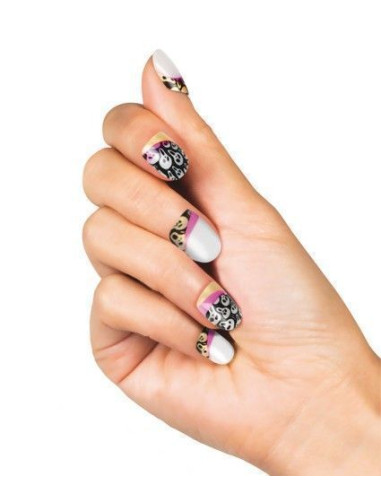 Set 24 uñas skully - de alta calidad, ideal para carnaval, fiestas temáticas y eventos especiales