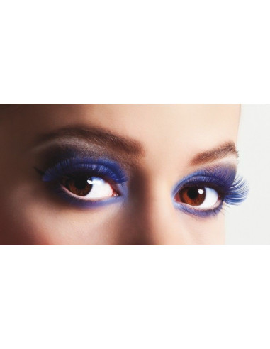Pestañas azules - de alta calidad, ideal para carnaval, fiestas temáticas y eventos especiales