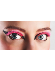 Pestañas basic neon rosa - de alta calidad, ideal para carnaval, fiestas temáticas y eventos especiales