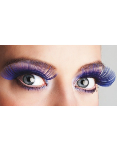 Pestañas xl azul - de alta calidad, ideal para carnaval, fiestas temáticas y eventos especiales