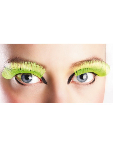 Yellow eyelashes XL - High quality, ideal for carnival, themed parties and special events