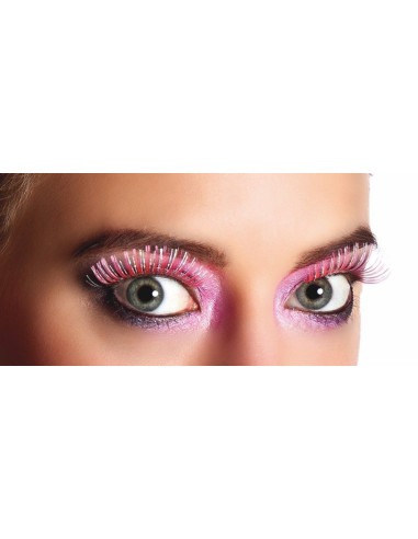 Pestañas holografic rosa - de alta calidad, ideal para carnaval, fiestas temáticas y eventos especiales
