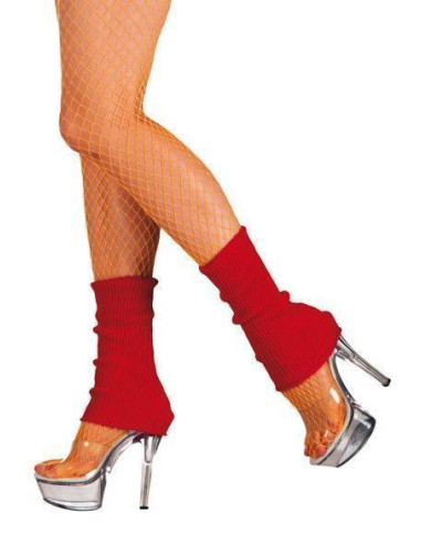 Chauffe-jambes rouge - haute qualité, idéal pour carnaval, festivités thématiques et événements spéciaux