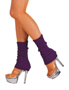 Aquecedores de pernas roxo - de alta qualidade, ideais para carnaval, festas temáticas e eventos especiais.