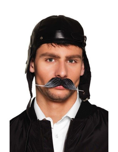 Bigote piloto - de alta calidad, ideal para carnaval, fiestas temáticas y eventos especiales