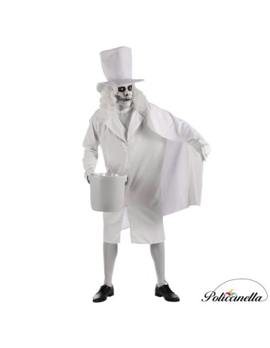 Déguisement Ghost White Taille L - Haute qualité, Idéal pour Carnaval, Festivités thématiques et événements spéciaux