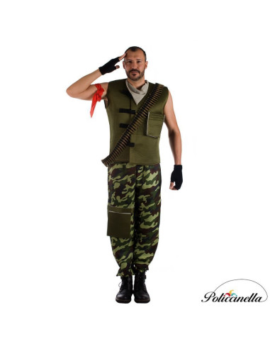 Kostüm Militärische Videospielgröße L - Hohe Qualität, Ideal für Karneval, Themenfeiern und besondere Events