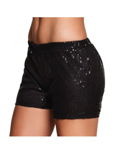 Pantalon corto tela ajustable negro - de alta calidad, ideal para carnaval, fiestas temáticas y eventos especiales