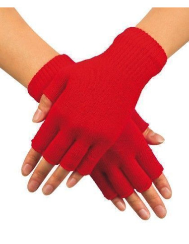 Guantes sin dedos rojos - de alta calidad, ideal para carnaval, fiestas temáticas y eventos especiales