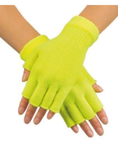 Gants de doigts jaunes - de haute qualité, idéal pour carnaval, soirées à thème et événements spéciaux