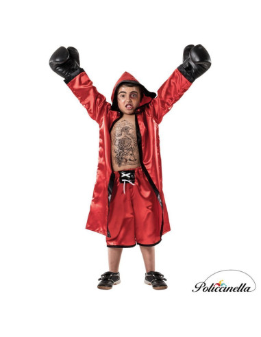 disfarce Boxer vermelho - alta qualidade, ideal para carnaval, festividades temáticas e eventos especiais