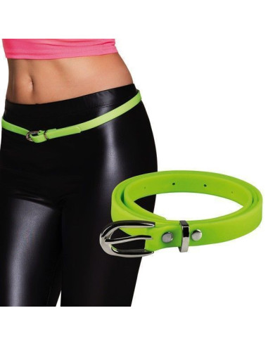 Cinto de fantasia verde neon - alta qualidade, ideal para carnaval, festividades temáticas e eventos especiais