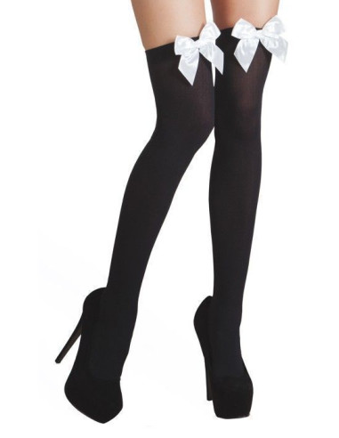 Bas du cabaret noir avec arc - haute qualité, idéal pour carnaval, soirées à thème et événements spéciaux