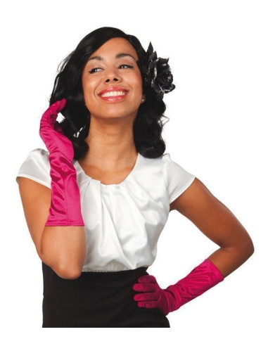 Gloves up to Elbow Monte Carlo Hot Ro - High Quality, Ideal for Carnival, Theme Festivities and Special Events