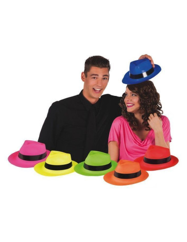 Hat Party Gangster 6 Farben Überleben - Hohe Qualität, ideal für Karneval, Themenfeierlichkeiten und besondere Veranstaltungen
