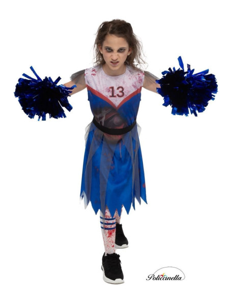 disfarce Cheerleader Zombie 8/10 Ano Novo - Alta Qualidade, Ideal para Carnaval, Festividades Temáticas e Eventos Especiais