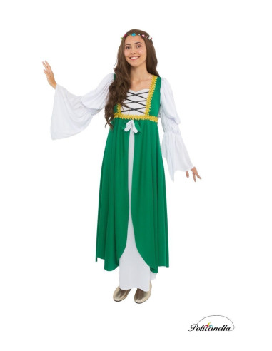 Traje verde mulher medieval tamanho m...