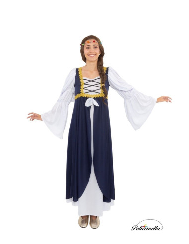 Déguisement Femme Médiévale Bleu...
