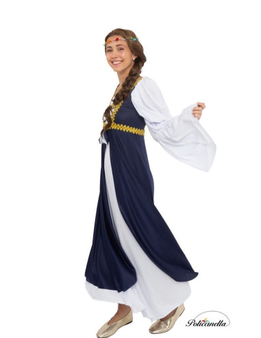 Fantasia de Mulher Medieval Azul...