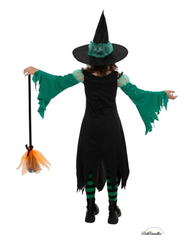 Fantasia de Bruxa Verde Esmeralda Nova
