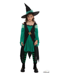Disfraz Bruja Verde Esmeralda Nuevo - de alta calidad, ideal para carnaval, fiestas temáticas y eventos especiales 2