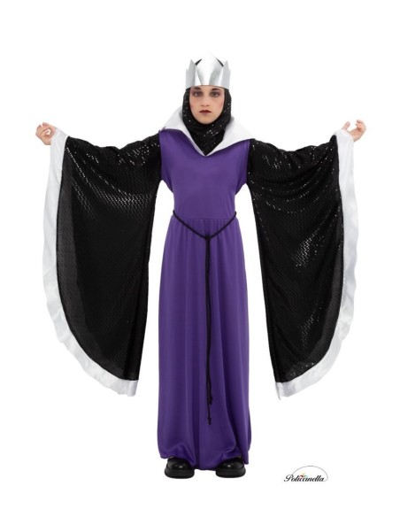 Disguise Queen Witch Las Nieves New - High Quality, Ideal for Carnival, Thematic Festivities and Special Events