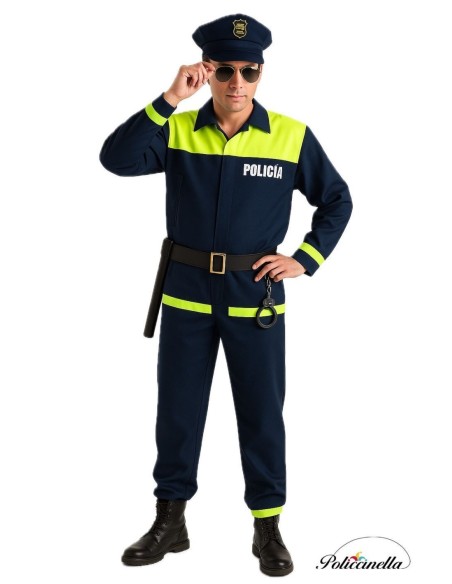 Police costume Size L - High quality, ideal for carnival, Theme parties and special events