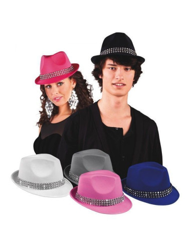 Sombrero popstar diamante 6 colores surt - de alta calidad, ideal para carnaval, fiestas temáticas y eventos especiales