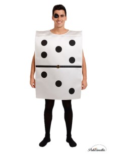 Déguisement Domino Taille L - Haute qualité, idéal pour carnaval, soirées thématiques et événements spéciaux