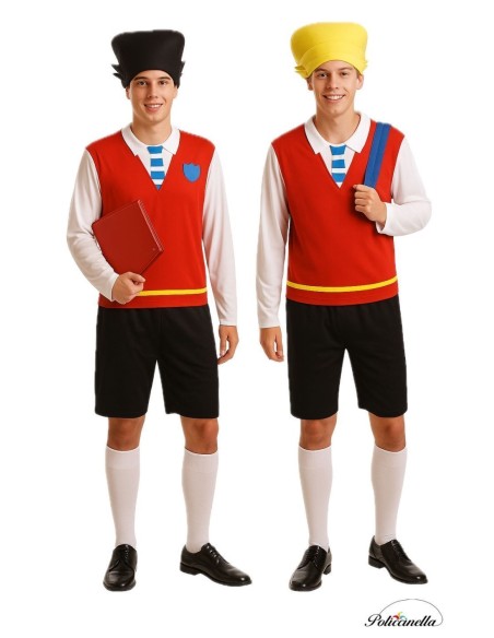 Kostüm Student Blonde und Brünette Größe L - Hohe Qualität, ideal für Karneval, Themenfestivitäten und besondere Veranstaltungen