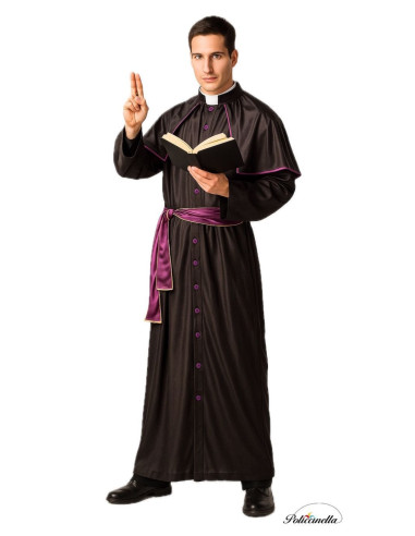 Disfraz Cura Monseñor Talla L - de alta calidad, ideal para carnaval, fiestas temáticas y eventos especiales