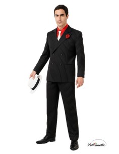 Kostüm Alcapone NG Größe L - Hohe Qualität, ideal für Karneval, Themenfeierlichkeiten und besondere Veranstaltungen