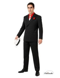 Kostüm Alcapone NG Größe L - Hohe Qualität, ideal für Karneval, Themenfeierlichkeiten und besondere Veranstaltungen