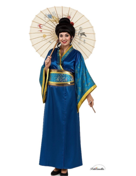 Déguisement Gheisa Blue Taille M - Haute qualité, idéal pour carnaval, festivités thématiques et événements spéciaux