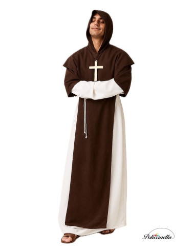 Disfraz Monje Del Medievo Talla L - de alta calidad, ideal para carnaval, fiestas temáticas y eventos especiales