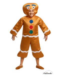 Costume cookie ginger size L - high quality, ideal for carnival, theme parties and special events