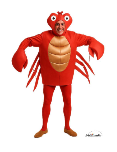 Disfraz Cangrejo Talla L - de alta calidad, ideal para carnaval, fiestas temáticas y eventos especiales