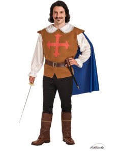Disfraz Mosquetero Talla L - de alta calidad, ideal para carnaval, fiestas temáticas y eventos especiales