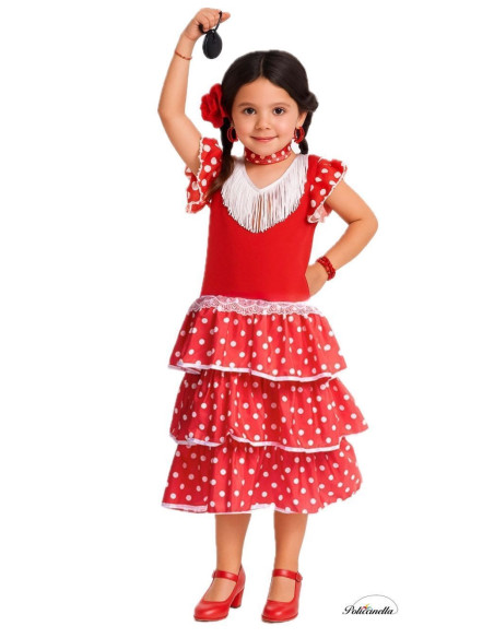 Disfraz Sevillana - de alta calidad, ideal para carnaval, fiestas temáticas y eventos especiales