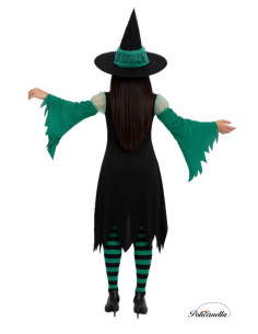 Disfraz Bruja Verde Esmeralda Nuevo - de alta calidad, ideal para carnaval, fiestas temáticas y eventos especiales 2