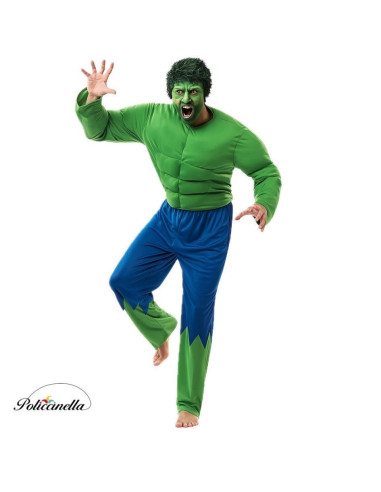 Kostüm Forzudo Green Size L - Hohe Qualität, ideal für Karneval, Themenfeierlichkeiten und besondere Veranstaltungen
