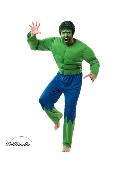 Déguisement Forzudo Green Taille L - Haute qualité, Idéal pour carnaval, festivités de thème et événements spéciaux