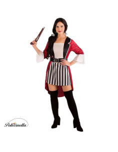 disfarce Menina de pirata tamanho m - alta qualidade, ideal para carnaval, festividades temáticas e eventos especiais