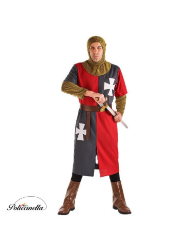 Disfraz Medieval Gris Talla L - de alta calidad, ideal para carnaval, fiestas temáticas y eventos especiales