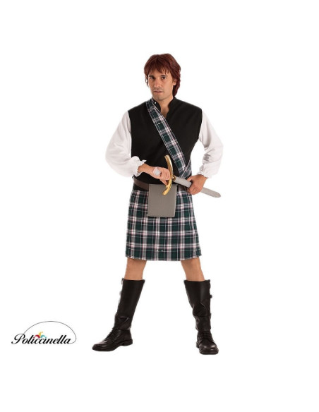 Scottish disguise size L - high quality, ideal for carnival, theme parties and special events