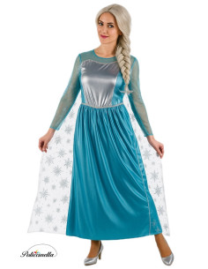 Costume Princess Ice Size M - High Quality, Ideal for Carnival, Theme Festivities and Special Events