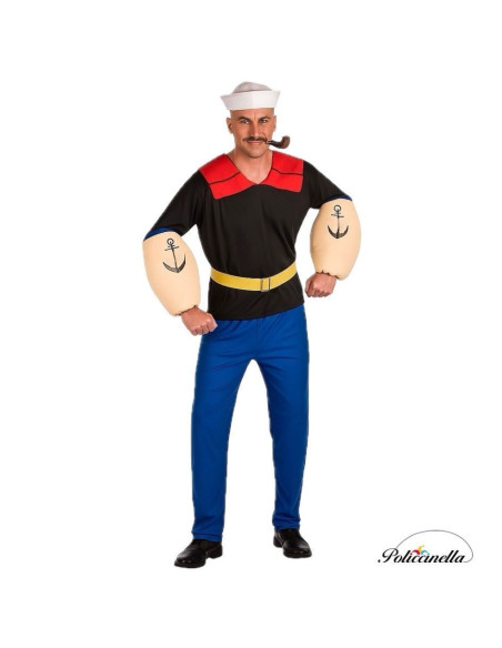 Marine Costume Forzudo Size L - High Quality, Ideal for Carnival, Thematic Festivities and Special Events