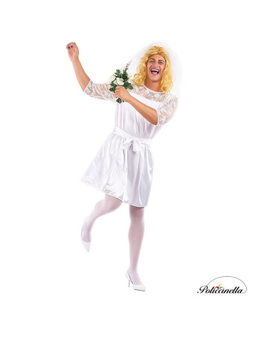 Disfraz Novia Hombre Talla L - de alta calidad, ideal para carnaval, fiestas temáticas y eventos especiales
