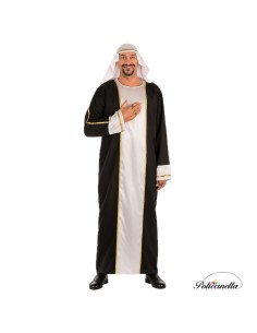 Déguisement Sheikh Arab Taille L - Haute qualité, idéal pour carnaval, festivités thématiques et événements spéciaux