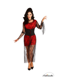 Disfraz Vampiresa Talla M - de alta calidad, ideal para carnaval, fiestas temáticas y eventos especiales
